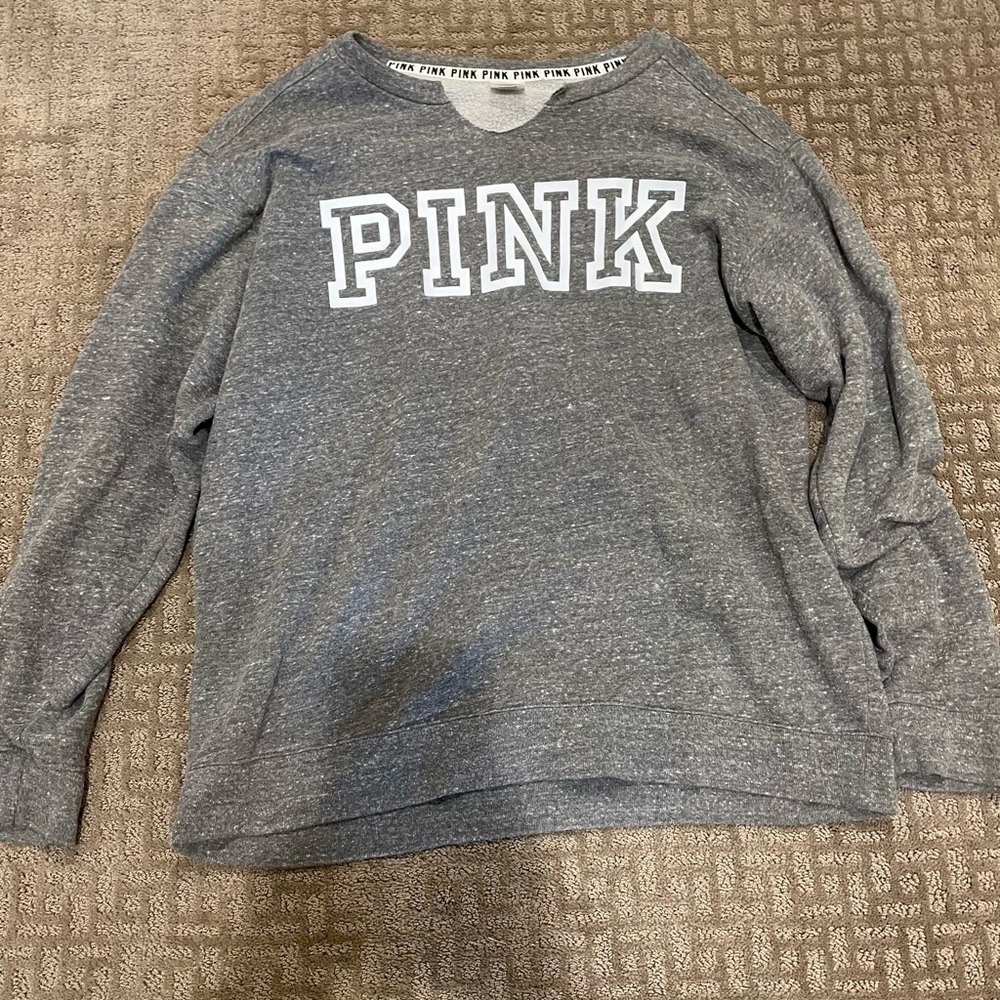 Gray PINK Sweatshirt
